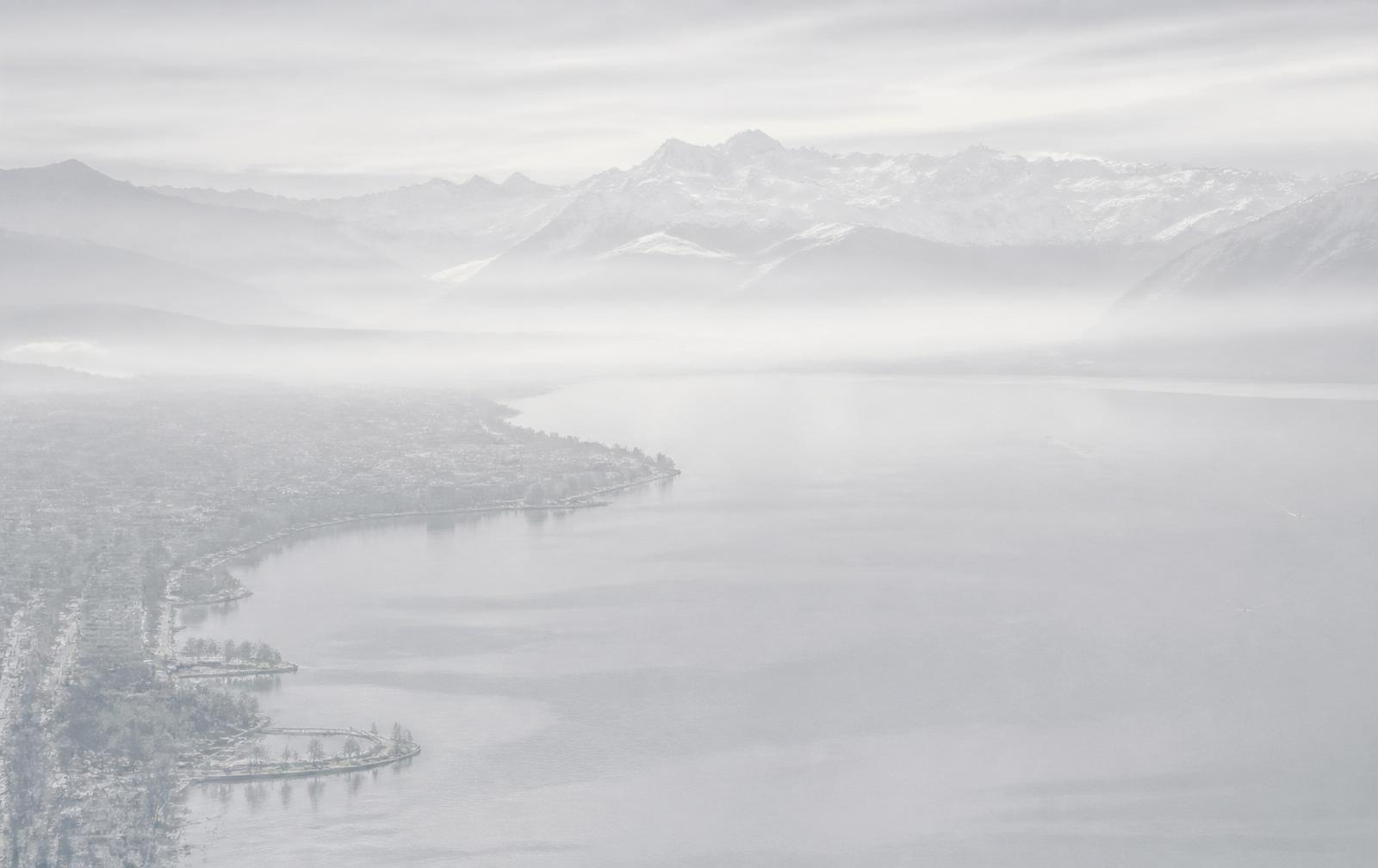 Lake Léman in Swiss mist